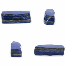 画像4: 【 一点もの 】 ラピスラズリ 原石 1.4kg アフガニスタン産 木製台座付き Lapis lazuli 9月 12月 誕生石 お守り 浄化 風水 置物 天然石 パワーストーン カラーストーン (4)