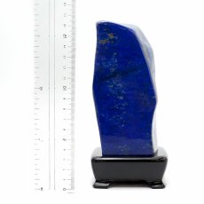 画像5: 【 一点もの 】 ラピスラズリ 原石 1.4kg アフガニスタン産 木製台座付き Lapis lazuli 9月 12月 誕生石 お守り 浄化 風水 置物 天然石 パワーストーン カラーストーン (5)