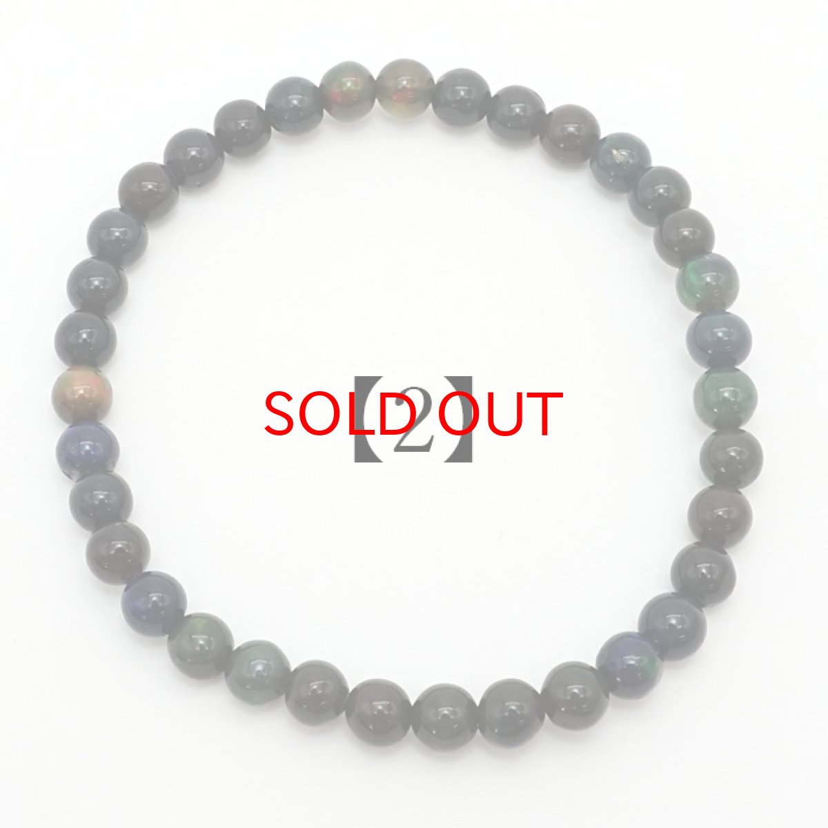 画像7: 【 一点もの 】 ブラックオパール ブレスレット 6mm エチオピア産 オパール Black opal ブレス 10月誕生石 天然石 パワーストーン カラーストーン (7)