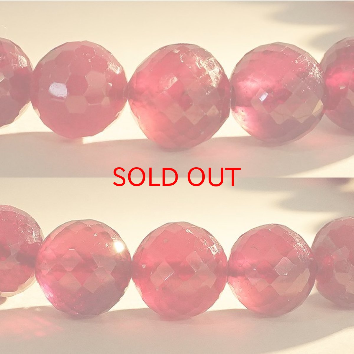 画像3: 【 一点もの 】ルビー カット ブレスレット Ruby ブレス 9mm ミャンマー産 【 7月誕生石 】 赤 ダークチェリー お守り 浄化 天然石 パワーストーン カラーストーン (3)