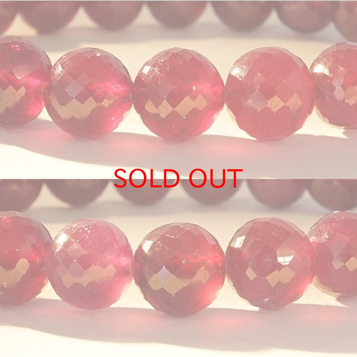画像3: 【 一点もの 】ルビー カット ブレスレット Ruby ブレス 10mm ミャンマー産 【 7月誕生石 】 赤 ダークチェリー お守り 浄化 天然石 パワーストーン カラーストーン (3)