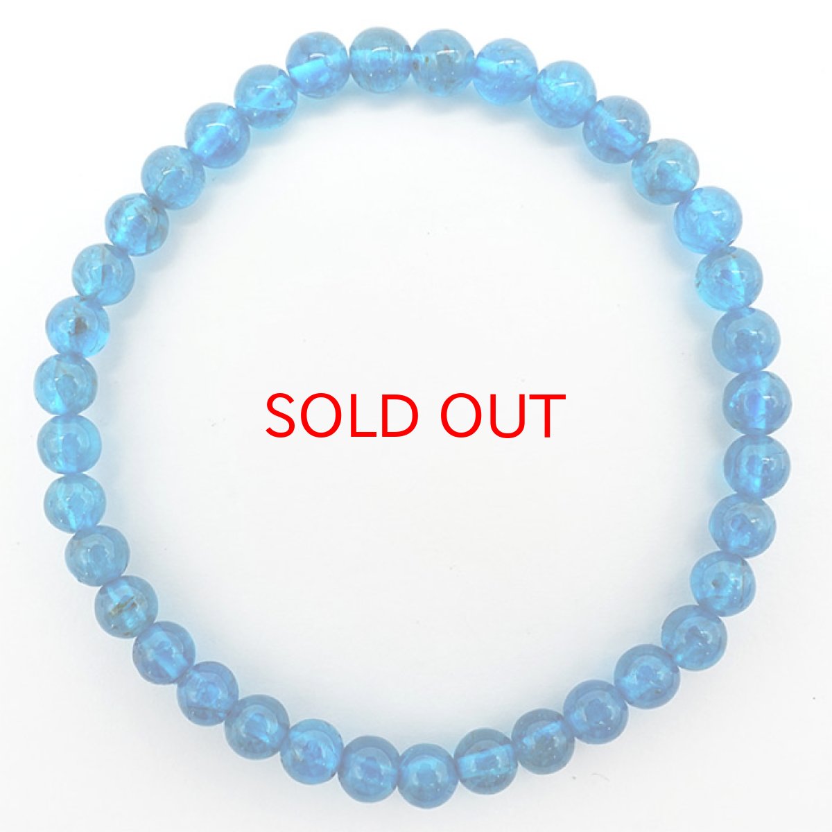 画像4: 【 1点もの 】ネオンブルーアパタイト 5mmブレスレット マダガスカル産 天然石 パワーストーン カラーストーン (4)