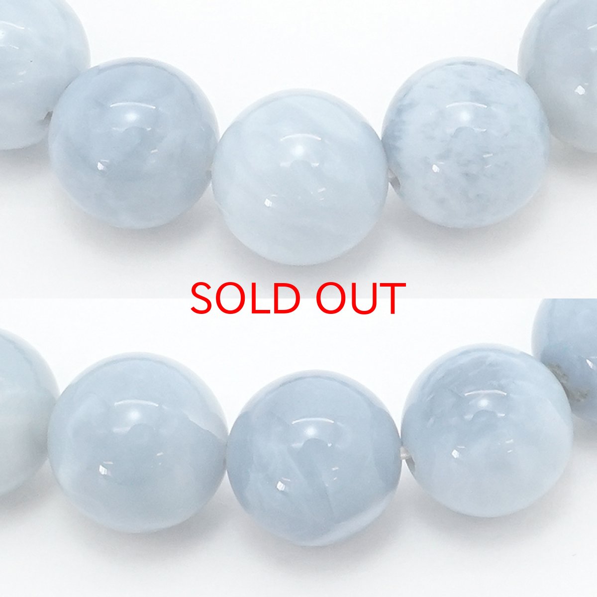 画像2: 【 1点もの 】 ブルーコモンオパール ブレスレット 10mm マダガスカル産 オパール ブルーオパール ブレス 丸玉 天然石 パワーストーン カラーストーン (2)