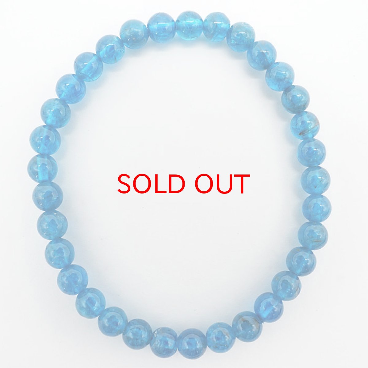 画像4: 【 1点もの 】ネオンブルーアパタイト 6mmブレスレット マダガスカル産 天然石 パワーストーン カラーストーン (4)