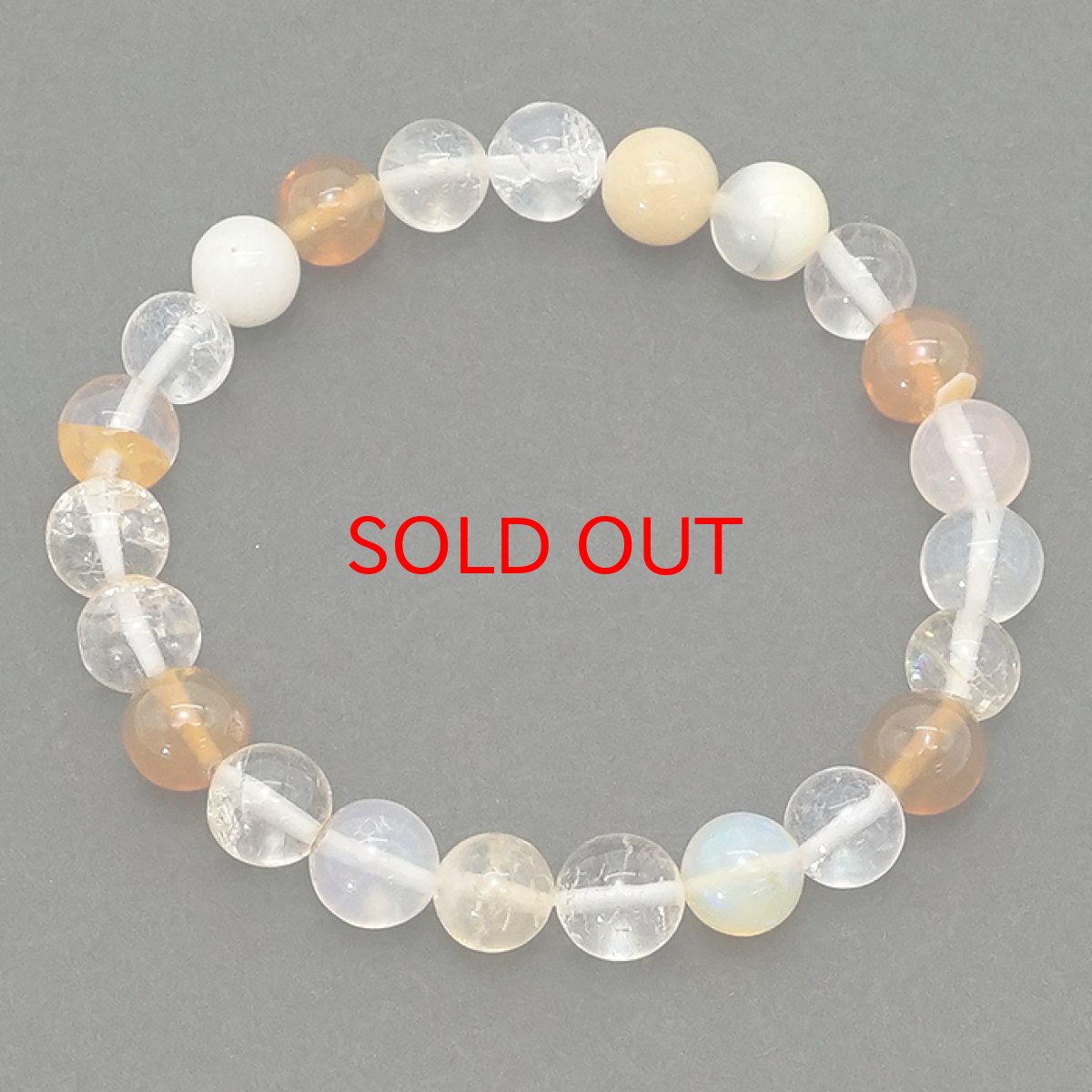 画像5: 【 1点もの 】 エチオピアオパール ブレスレット 8mm エチオピア産 10月誕生石 オパール ブレス 丸玉 天然石 パワーストーン カラーストーン (5)