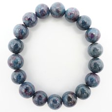 画像4: 【石の日SALE 14%OFF】 【 1点もの 】ルビー サファイア イン カイヤナイト 11mmブレスレット インド産 天然石 パワーストーン カラーストーン (4)