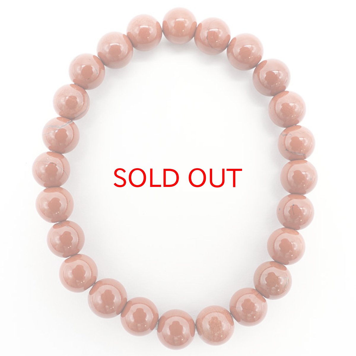 画像3: 佐渡 油布赤石 8mmブレスレット [淡色] 新潟県産 日本銘石 パワーストーン 天然石 カラーストーン (3)