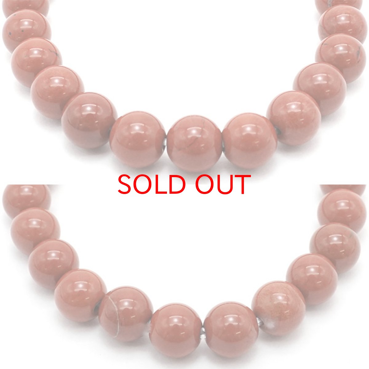 画像2: 佐渡 油布赤石 8mmブレスレット [淡色] 新潟県産 日本銘石 パワーストーン 天然石 カラーストーン (2)