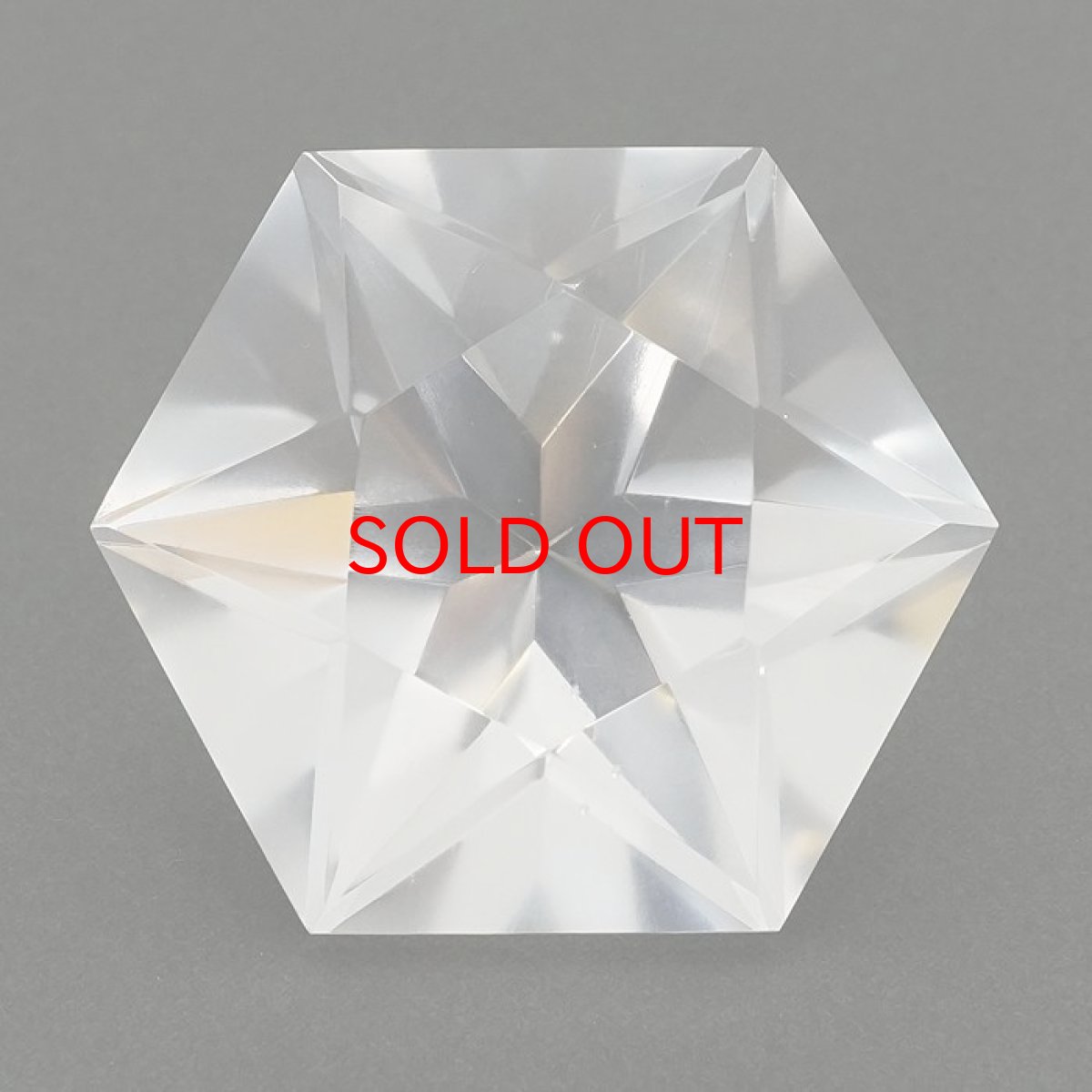 画像2: 【一点もの】 ハンドカット 天然水晶 アステロイド形 約58.6g ブラジル産 天然石 パワーストーン カラーストーン (2)