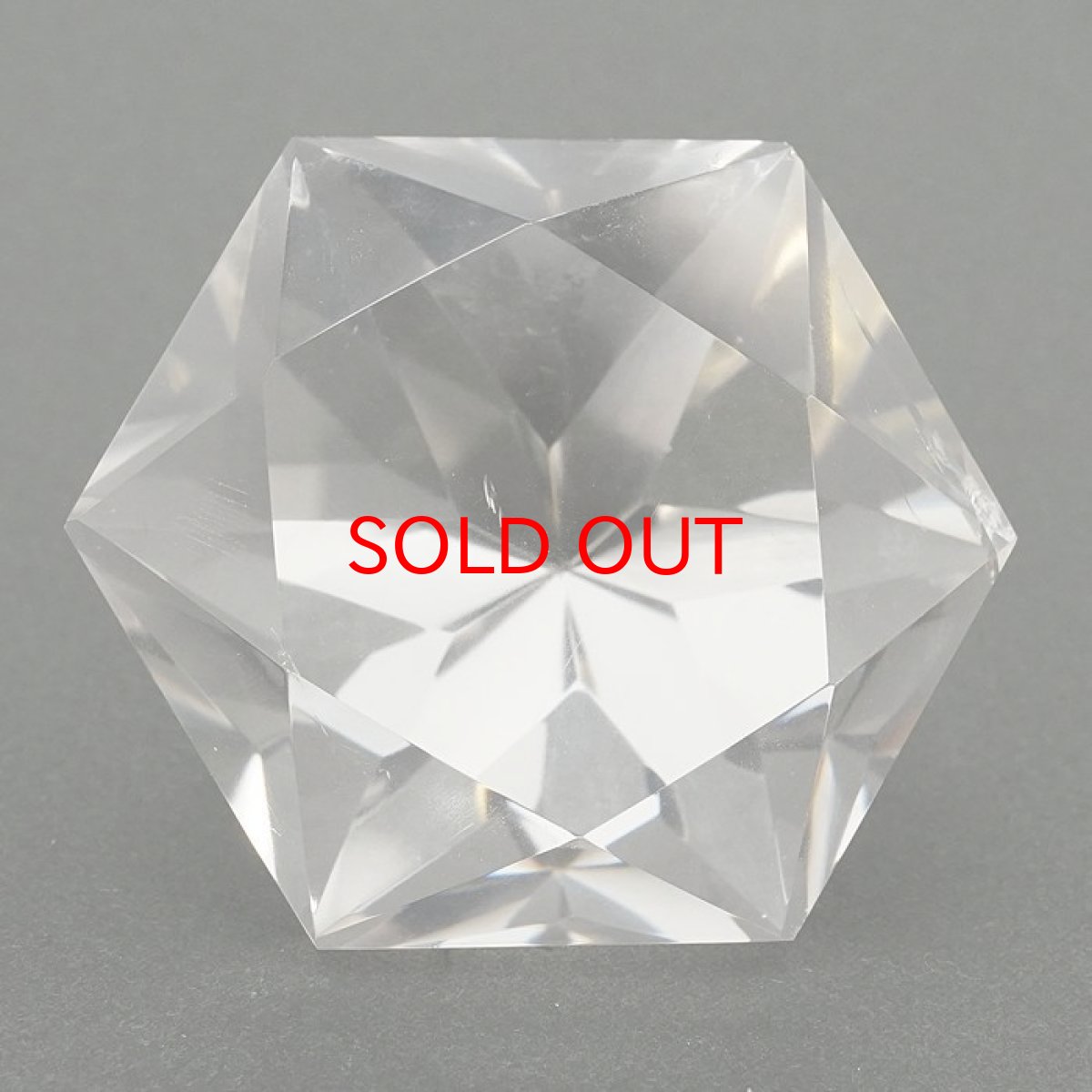 画像2: 【BLACK FRIDAY対象】 【一点もの】 ハンドカット レインボー入り 天然水晶 アステロイド形 約80.7g ブラジル産 天然石 パワーストーン カラーストーン (2)