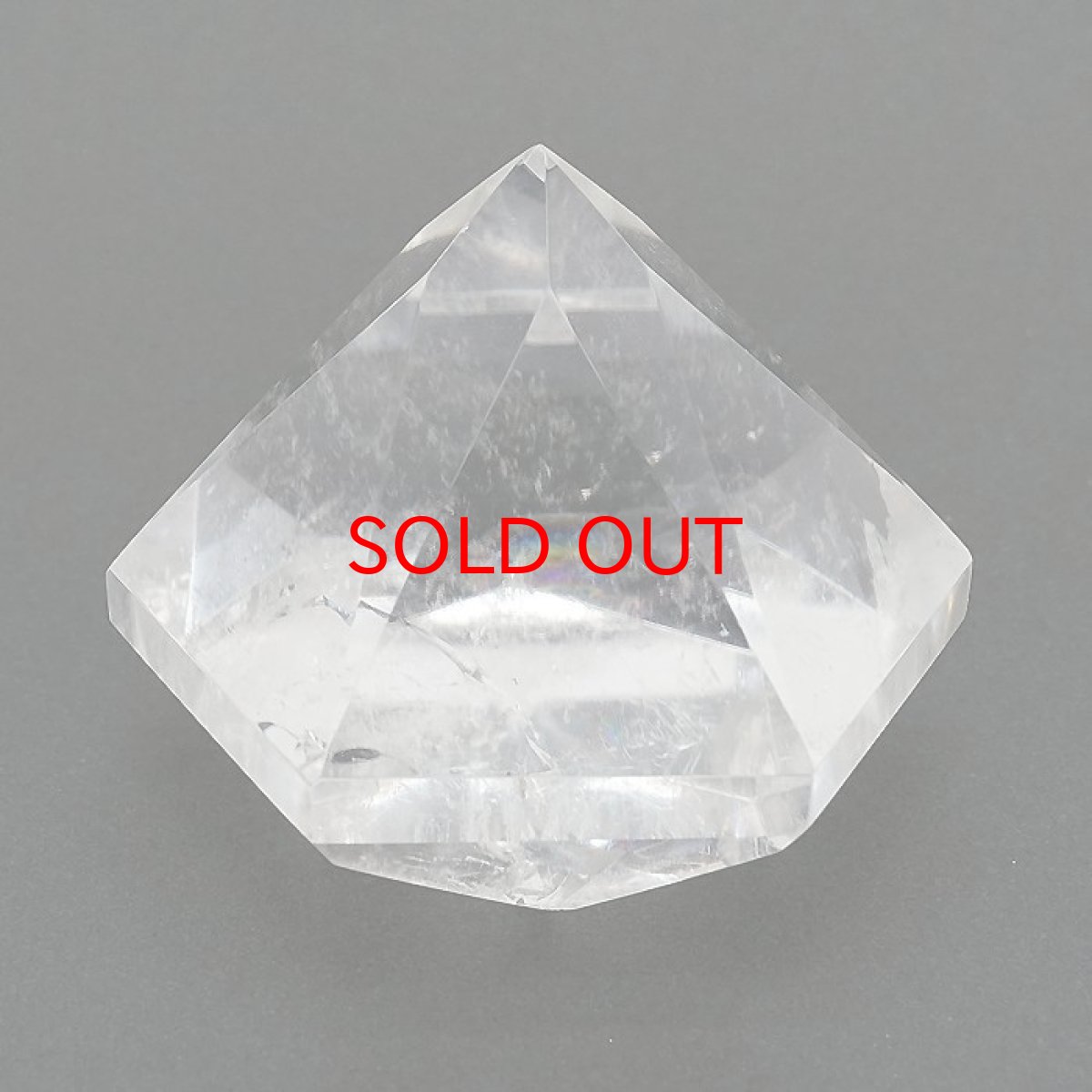 画像3: 【一点もの】 ハンドカット レインボー入り 天然水晶 アステロイド形 約113.9g ブラジル産 天然石 パワーストーン カラーストーン (3)