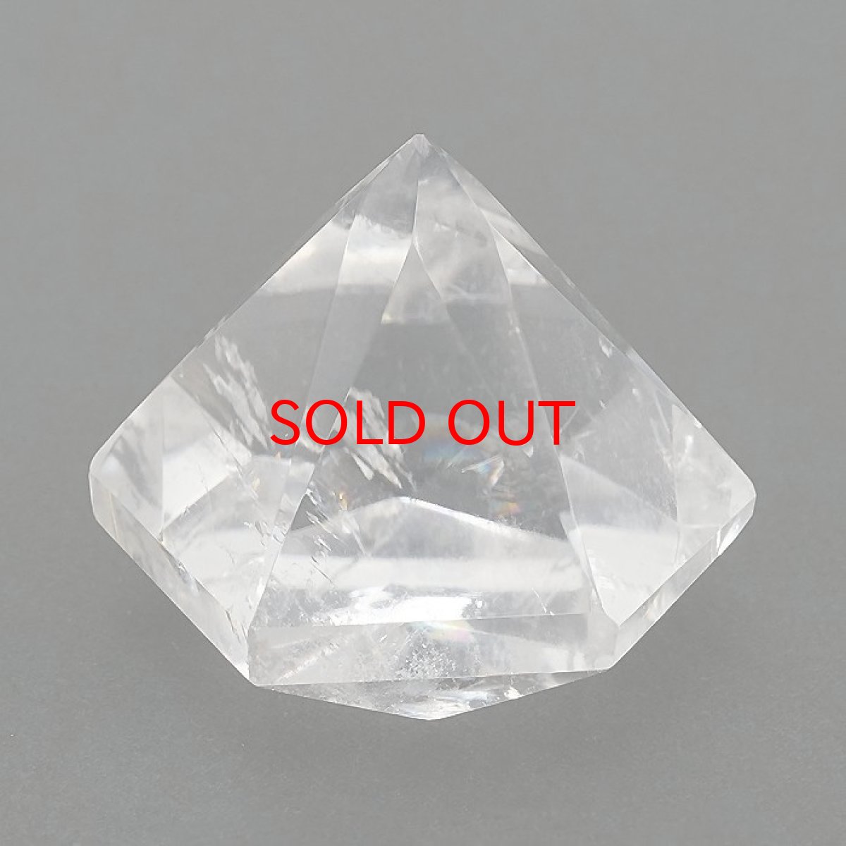 画像3: 【一点もの】 ハンドカット レインボー入り 天然水晶 アステロイド形 約76.6g ブラジル産 天然石 パワーストーン カラーストーン (3)