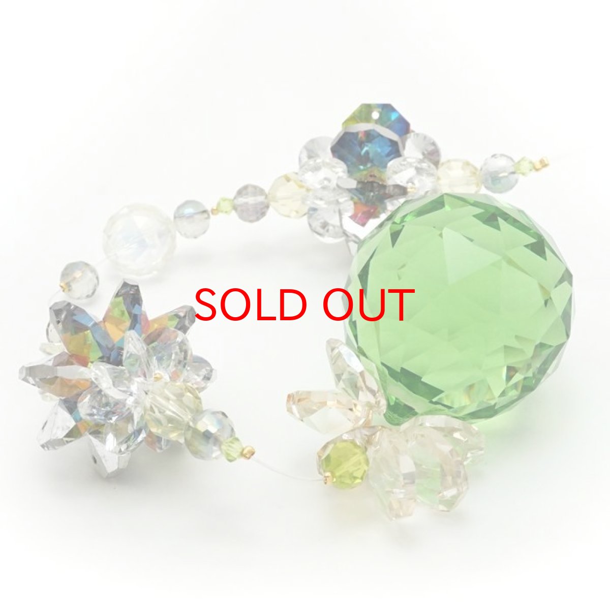 画像7: 【 新作 】 フォレストサンキャッチャー ロングサイズ クリア グリーン 森 ガラス オリジナル 飾り物 インテリア 雑貨 窓 太陽光 ラッキーカラー 開運 キラキラ 天然石 パワーストーン カラーストーン (7)