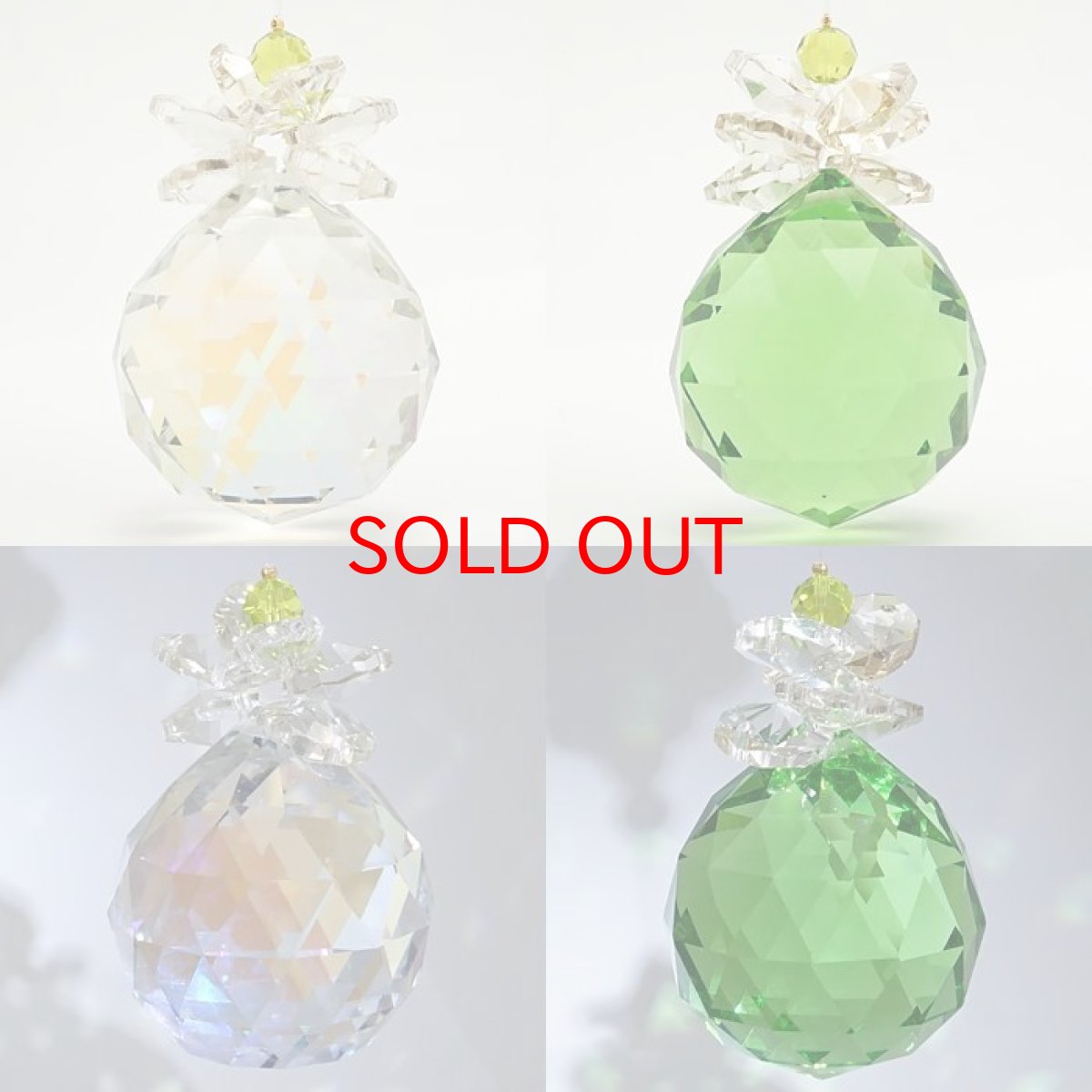 画像5: 【 新作 】 フォレストサンキャッチャー ロングサイズ クリア グリーン 森 ガラス オリジナル 飾り物 インテリア 雑貨 窓 太陽光 ラッキーカラー 開運 キラキラ 天然石 パワーストーン カラーストーン (5)