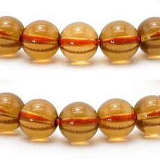 画像2: ウイスキークォーツ 8mm ブレスレット ブラジル産 ビアクォーツ 水晶 Whisky quartz ブレス 鉱物 浄化 お守り 天然石 パワーストーン カラーストーン (2)