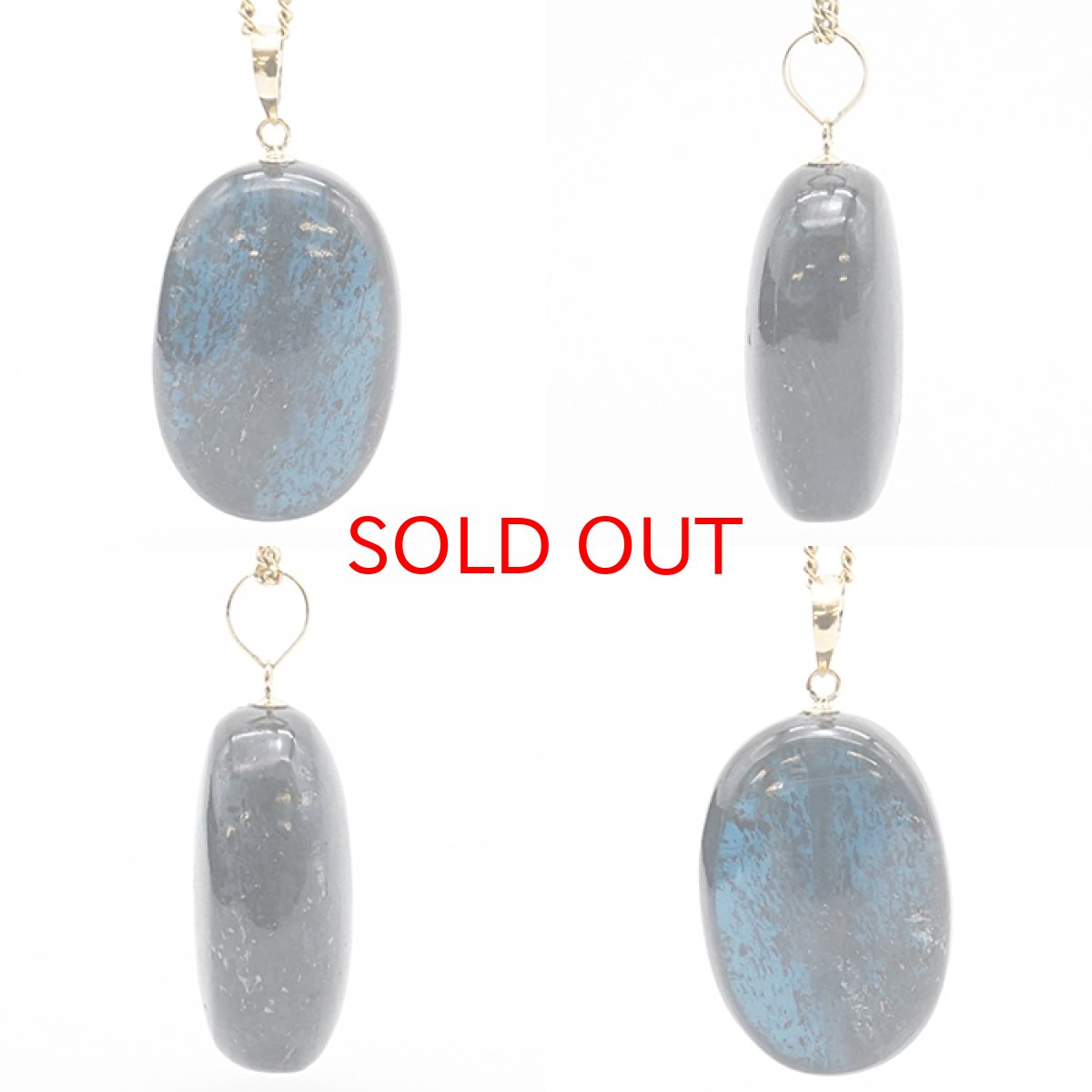 画像2: 【一点もの】 インディゴブルーカイヤナイト ペンダントトップ タンザニア産 K18 日本製 ゴールド カイヤナイト 天然石 パワーストーン カラーストーン (2)