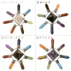 画像2: ピラミッド×ヒーリングワンド チャクラカラー 【全4種】 天然石 パワーストーン スピリチュアル カラーストーン (2)