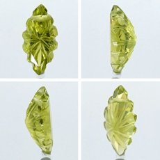 画像2: ペリドット ルース リーフ型 1.8ct パキスタン産 【 一点物 】 Peridot 裸石 橄欖石 8月誕生石 お守り 浄化 天然石 パワーストーン カラーストーン (2)