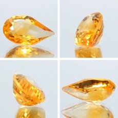 画像2: シトリン ルース 5.35ct ブラジル産 【 一点物 】 Citrine 裸石 黄水晶 ドロップカット 11月誕生石 透明 お守り 浄化 天然石 パワーストーン カラーストーン (2)