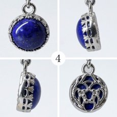 画像5: 【 一点もの 】 ラピスラズリ ペンダントトップ 丸 12mm アフガニスタン産 日本製 Lapis lazuli 9月 12月 誕生石 ネックレス お守り 浄化 天然石 パワーストーン カラーストーン (5)