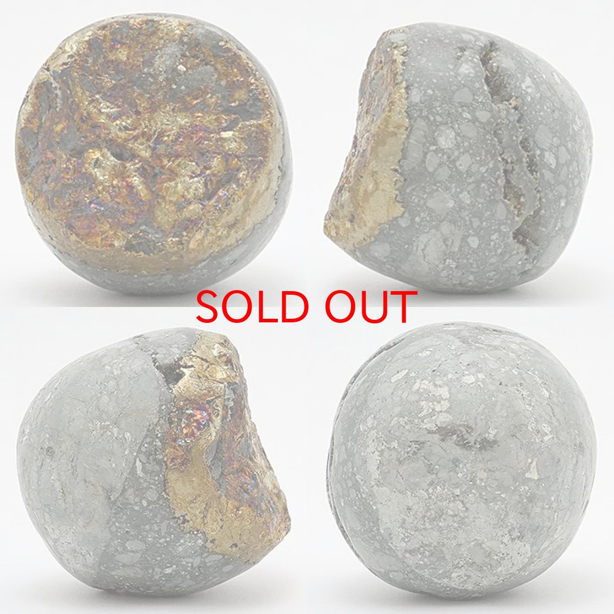 画像2: 【20%OFFセール】 【 一点もの 】チャルコパイライト 原石 334.5g インドネシア産 丸玉 置き物 オブジェ カルコパイライト キャルコパイライト 黄銅鉱 天然石 パワーストーン カラーストーン (2)