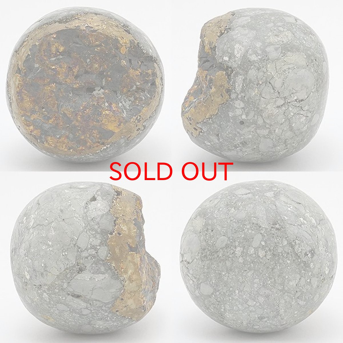 画像2: 【 一点もの 】チャルコパイライト 原石 610.3g インドネシア産 丸玉 置き物 オブジェ カルコパイライト キャルコパイライト 黄銅鉱 天然石 パワーストーン カラーストーン (2)