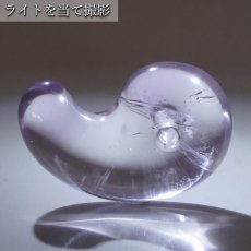 画像4: 一点もの ローズアメジスト 古代勾玉 30mm マダガスカル産 L 大 Amethyst 日本製 天然石 パワーストーン カラーストーン (4)