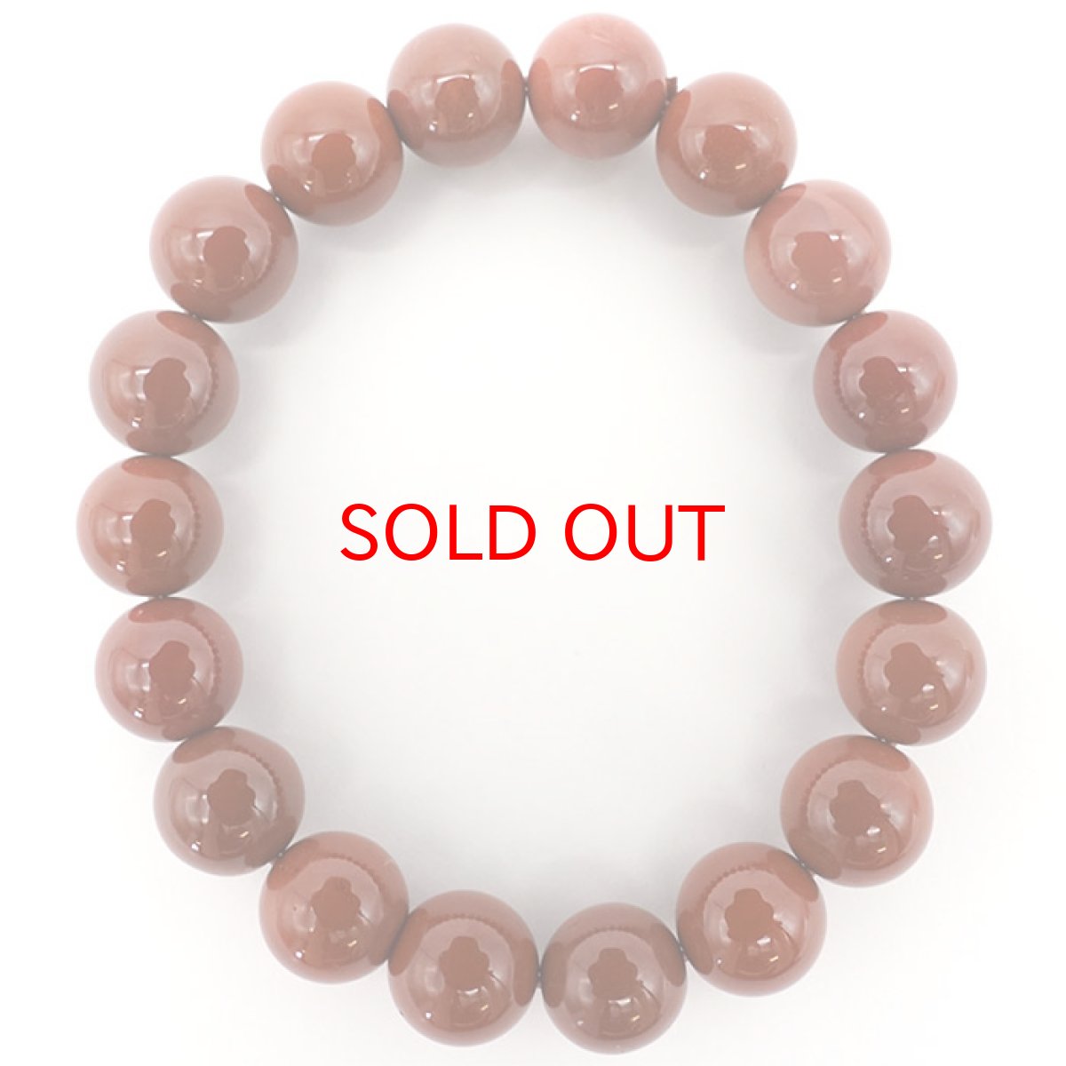 画像3: 【 1点もの 】アラシャン玉 阿拉善玉 11mmブレスレット Alxa Agate 中国産 天然石 パワーストーン カラーストーン (3)