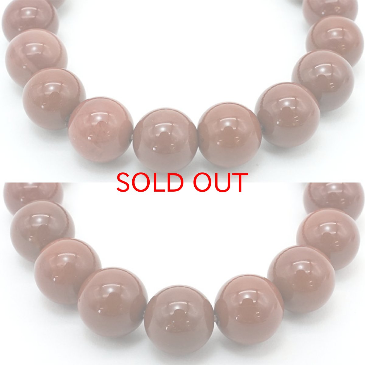 画像2: 【 1点もの 】アラシャン玉 阿拉善玉 11mmブレスレット Alxa Agate 中国産 天然石 パワーストーン カラーストーン (2)