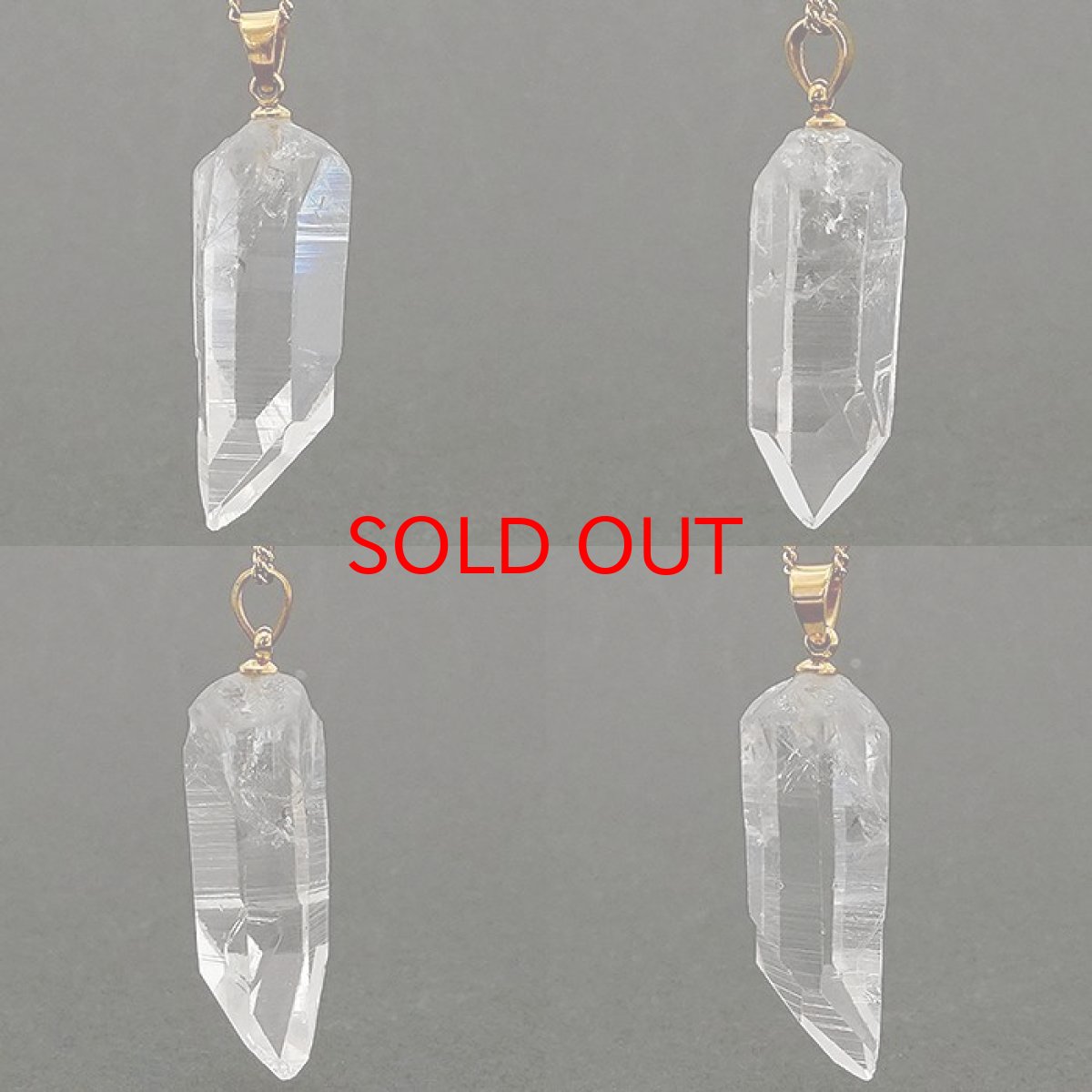 画像2: 【一点もの】 レムリアンシード ペンダントトップ ゴールド クォーツ 水晶 コロンビア産 ステンレス 日本製 最上級の水晶 原石 浄化 空間 リフレッシュ パワーチャージ ポイント 天然石 パワーストーン 希少石 レアストーン カラーストーン (2)