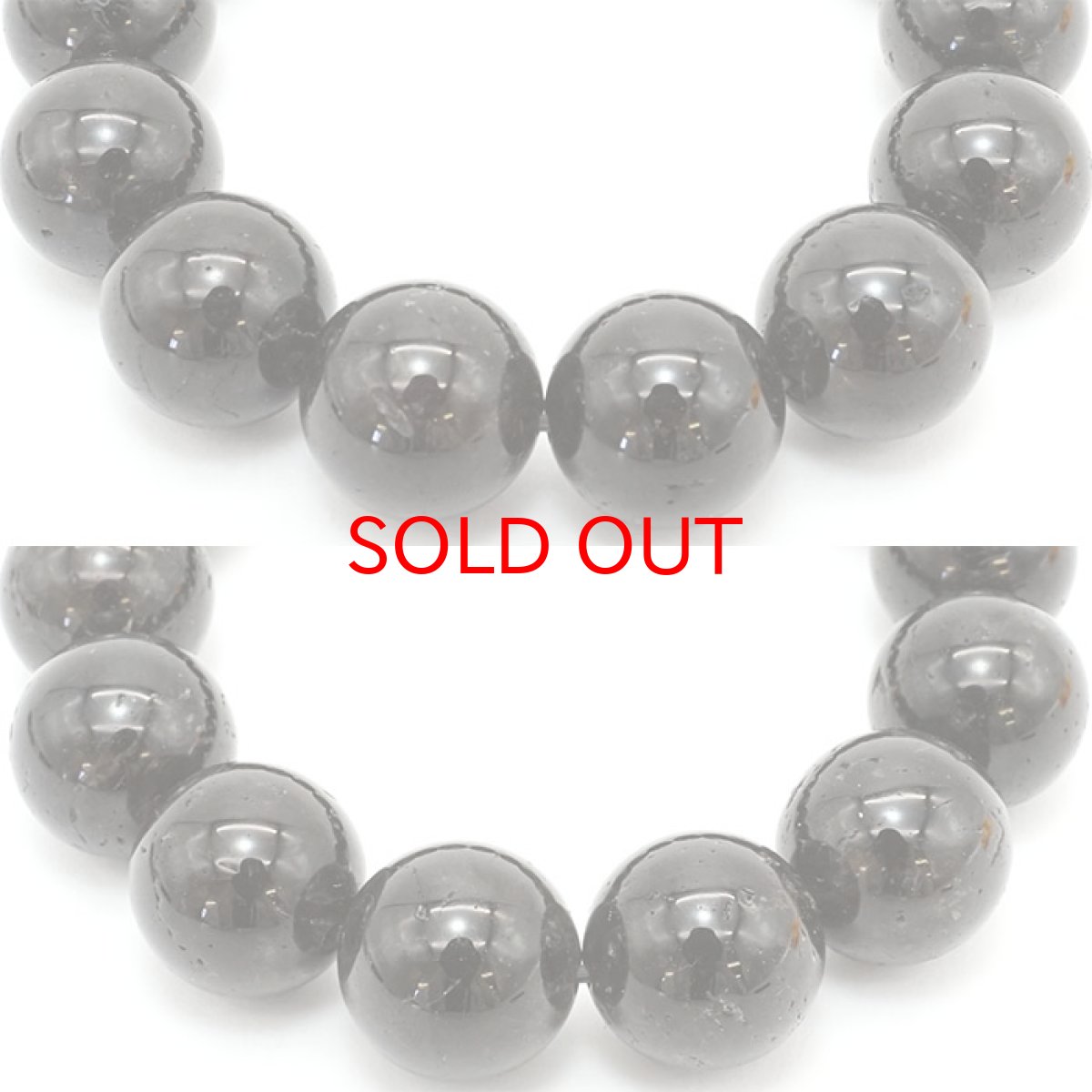 画像3: 【1点もの】山梨黒平黒水晶 15mmブレスレット 山梨県黒平産 【日本銘石】 黒平水晶 14珠 天然石 パワーストーン カラーストーン (3)