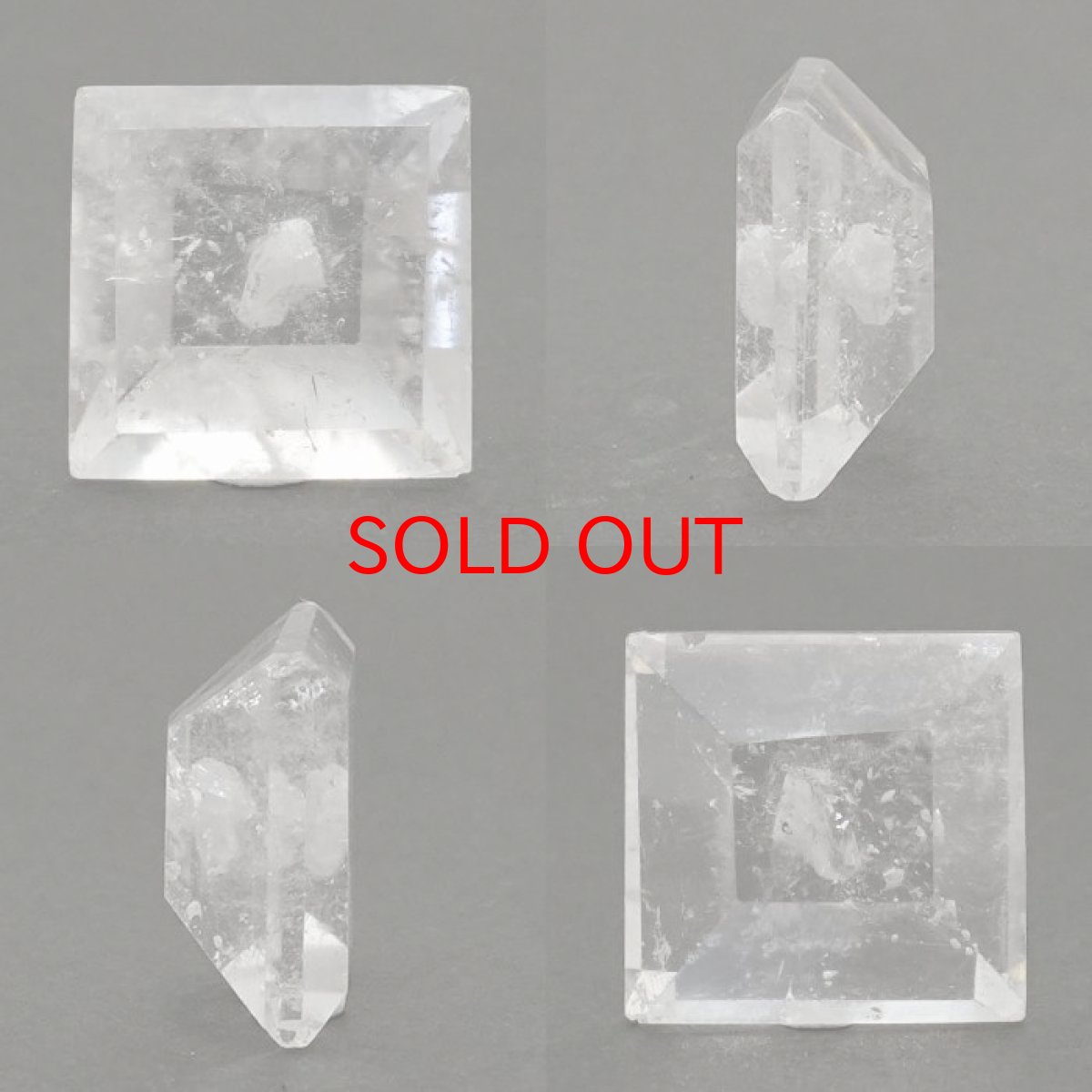 画像2: 【一点もの】 ヒマラヤクォーツインクォーツ ルース ヒマラヤ産 スクエア マニフェストクォーツ 水晶イン水晶 貫入水晶 quartz in quartz 天然石 パワーストーン カラーストーン (2)
