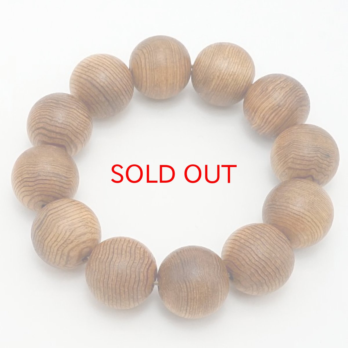 画像3: 【BLACK FRIDAY対象】 パワーズウッド 伊勢神宮御山杉 大貴珠 いせじんぐうみやますぎ おおむちのたま ブレスレット 18mm 天然木 (3)