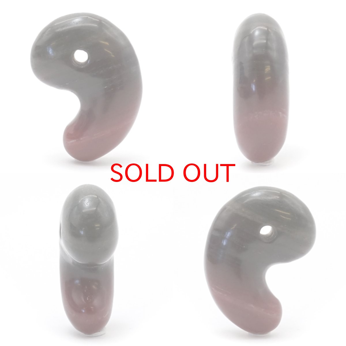 画像2: 【BLACK FRIDAY対象】 【 一点物 】 アークナイト 勾玉 特Sランク 約30mm 徳島県産 日本製 日本銘石 パワーストーン 天然石 カラーストーン (2)