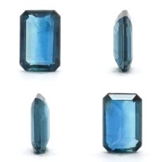 画像2: 【一点もの】 バイカラーカイヤナイト ルース エメラルドカット 1.205ct ネパール産 bicolor kyanite 天然石 パワーストーン カラーストーン (2)