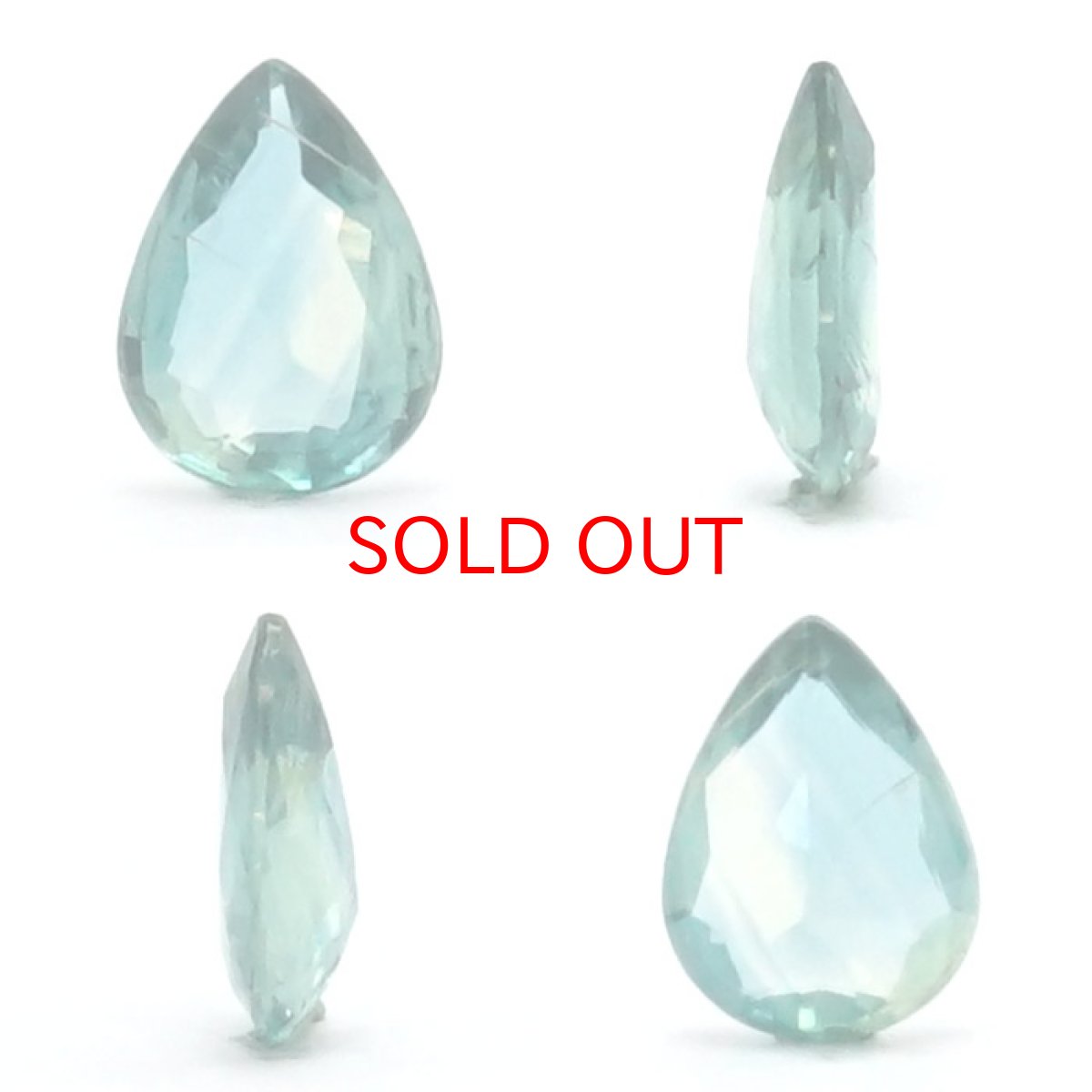 画像2: 【一点もの】 バイカラーカイヤナイト ルース ドロップカット 2.015ct ネパール産 bicolor kyanite 天然石 パワーストーン カラーストーン (2)