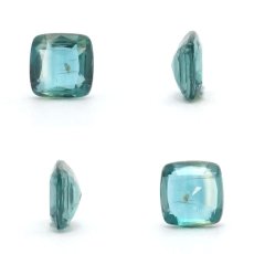 画像2: 【一点もの】 バイカラーカイヤナイト ルース スクエアカット 1.265ct ネパール産 bicolor kyanite 天然石 パワーストーン カラーストーン (2)