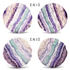 画像2: 【 一点もの 】 フローライト 鳥 フラワー 登龍門 彫物 中国産 彫刻 Fluorite 蛍石 穴あき ペンダントトップ 天然石 パワーストーン カラーストーン (2)