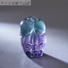 画像6: 【 一点もの 】 フローライト ヒキュウ 彫物 中国産 彫刻 Fluorite 蛍石 穴あき ペンダントトップ 天然石 パワーストーン カラーストーン (6)