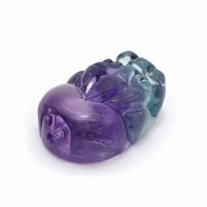 画像5: 【 一点もの 】 フローライト ヒキュウ 彫物 中国産 彫刻 Fluorite 蛍石 穴あき ペンダントトップ 天然石 パワーストーン カラーストーン (5)