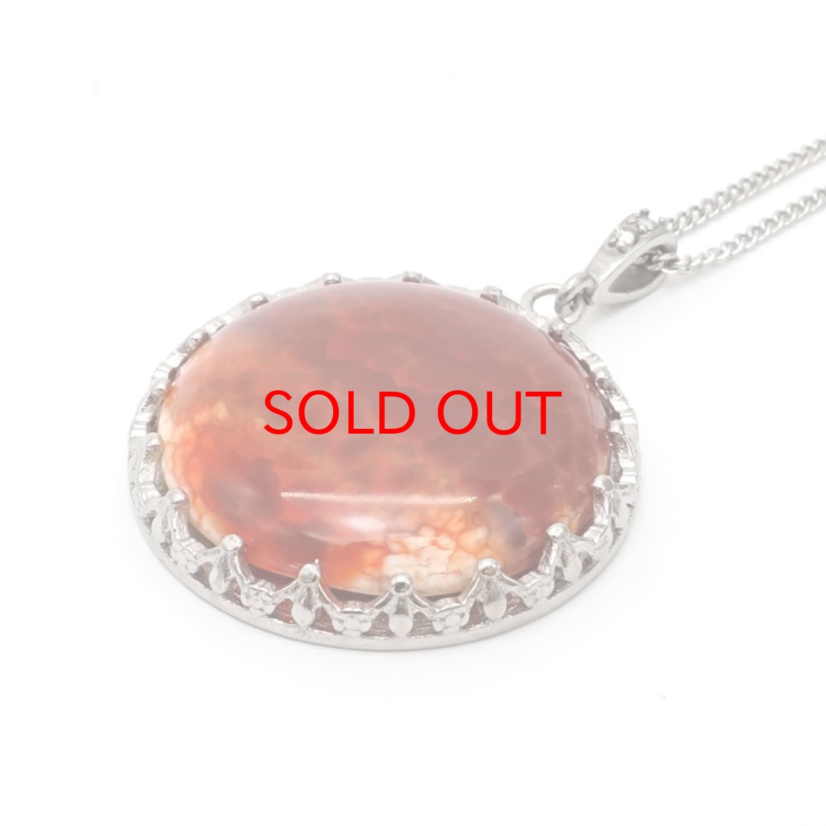 画像3: 【 一点物 】 ファイヤーアゲート ペンダントトップ ブラジル産 メノウ アゲート 日本製 自社製 ネックレス ペンダント 浄化 お守り 天然石 パワーストーン カラーストーン (3)