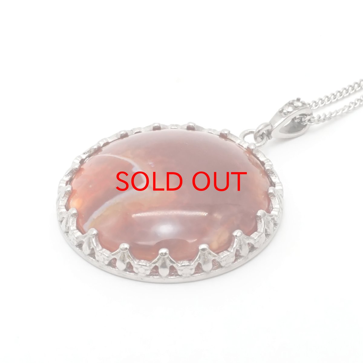 画像5: 【 一点物 】 ファイヤーアゲート ペンダントトップ ブラジル産 メノウ アゲート 日本製 自社製 ネックレス ペンダント 浄化 お守り 天然石 パワーストーン カラーストーン (5)