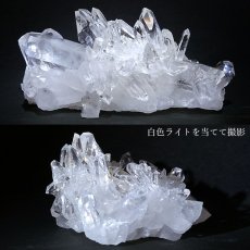 画像4: 【 一点もの 】 ゼッカデソーザ水晶 原石 クラスター 379g ブラジル・ゼッカデソーザ産 Zecadesouza Quartz 稀少石 浄化 天然石 パワーストーン カラーストーン (4)