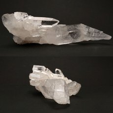 画像2: 【 一点もの 】 ゼッカデソーザ水晶 原石 クラスター 372g ブラジル・ゼッカデソーザ産 Zecadesouza Quartz 稀少石 浄化 天然石 パワーストーン カラーストーン (2)