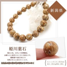 画像2: 【 日本銘石ビーズ 】 姫川薬石 側 茶色 14mm 丸玉 ビーズ 新潟県産 【 バラ売り 】 日本製 日本銘石 ハンドメイド パワーストーン 天然石 カラーストーン (2)