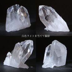 画像3: 【 一点もの 】 ゼッカデソーザ水晶 原石 クラスター 253g ブラジル・ゼッカデソーザ産 Zecadesouza Quartz 稀少石 浄化 天然石 パワーストーン カラーストーン (3)