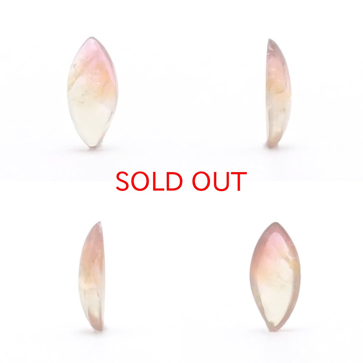 画像2: バイカラートルマリン ルース 0.90ct ブラジル産 マーキス 【 一点物 】 Bicolor Tourmaline 裸石 10月誕生石 電気石 ピンク ブルー 天然石 パワーストーン カラーストーン (2)