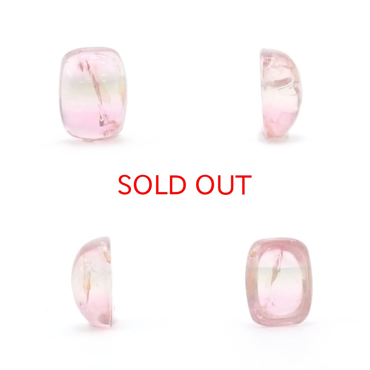 画像2: バイカラートルマリン ルース 1.01ct ブラジル産 スクエア 【 一点物 】 Bicolor Tourmaline 裸石 10月誕生石 電気石 ピンク ブルー 天然石 パワーストーン カラーストーン (2)