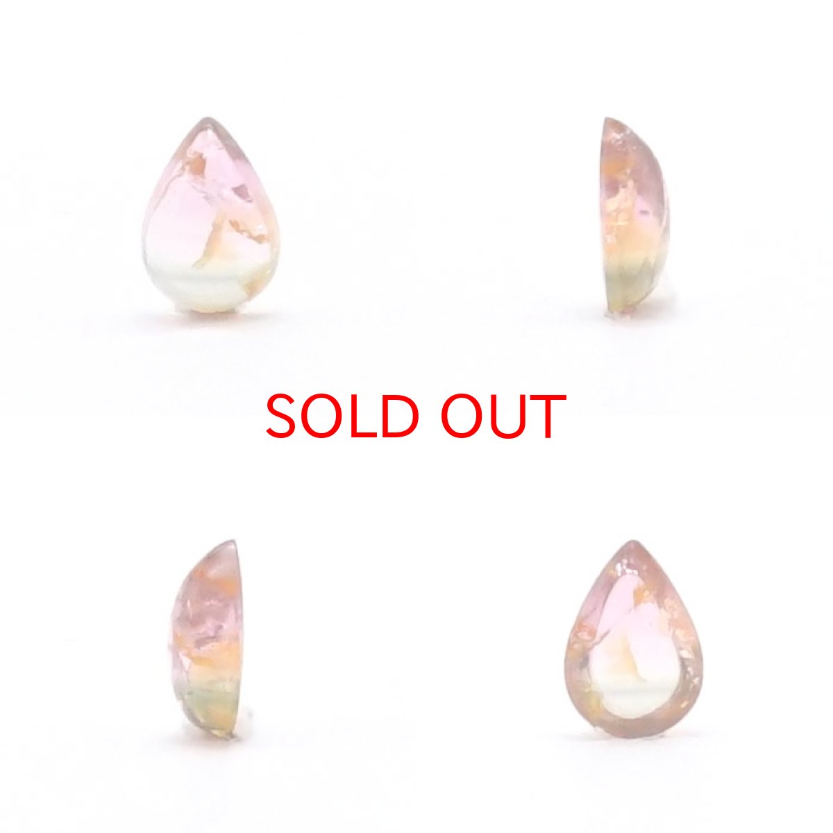 画像2: バイカラートルマリン ルース 0.84ct ブラジル産 ドロップ 【 一点物 】 Bicolor Tourmaline 裸石 10月誕生石 電気石 ピンク ブルー 天然石 パワーストーン カラーストーン (2)