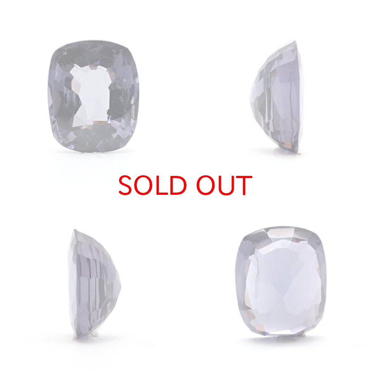 画像2: ブルースピネル ルース 0.90ct ミャンマー産 スクエアカット【 一点物 】 blue spinel 8月誕生石 天然石 パワーストーン カラーストーン (2)